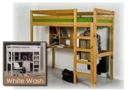 Verona Rimini Childrens High Bed with Student Package | White